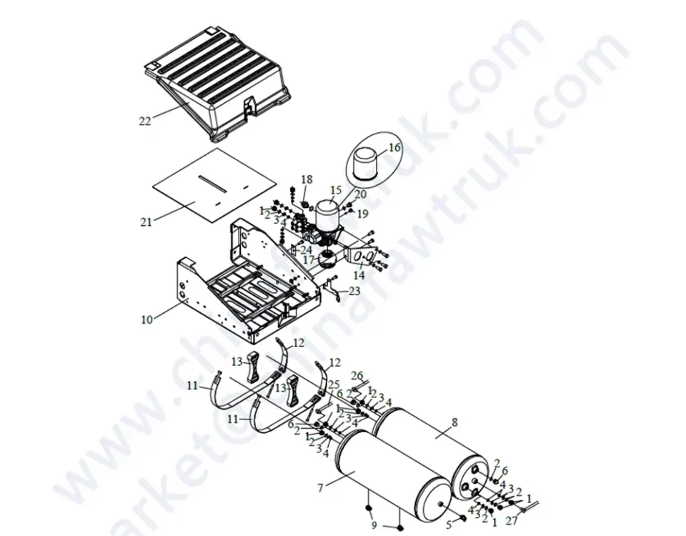 وحدة تزويد طاقة الفرامل الجوية FAW JH6