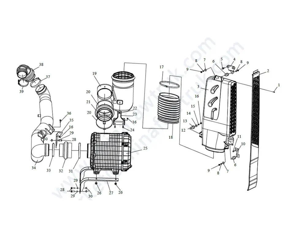 فلتر الهواء 1086 فاو JH6