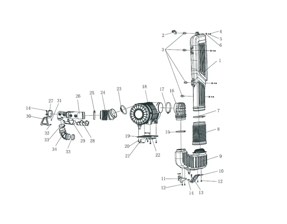 Air filter (2000) FAW J7