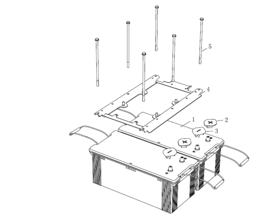 مجموعة منطق البطارية والأجزاء الثابتة (180آه) فاو J7