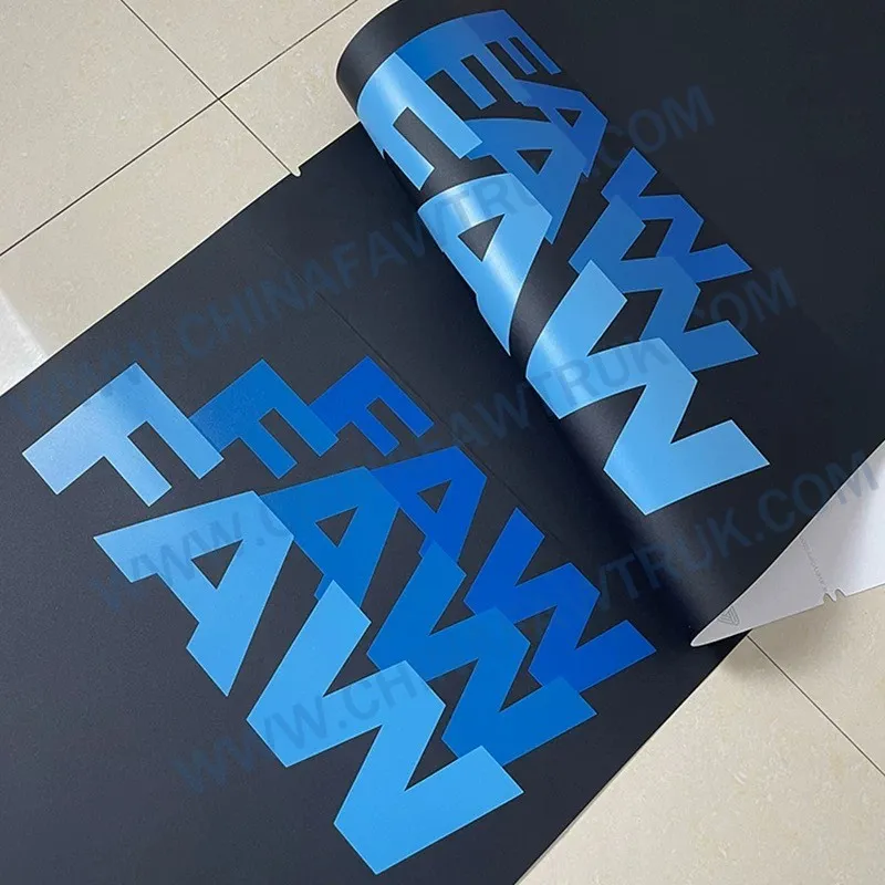 Vinil para porta azul FAW