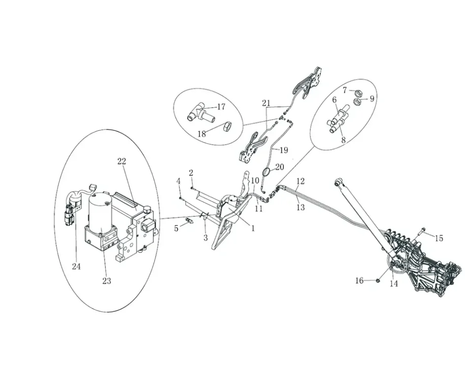 آلية التحكم في سيارة الكابينة (أنا) فاو J7