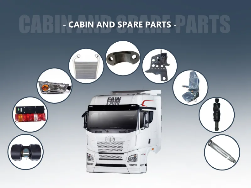Cabin and spare parts