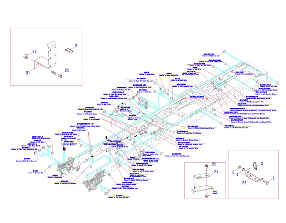 Chassis Wire Harness Fixing Bracket Assembly-3