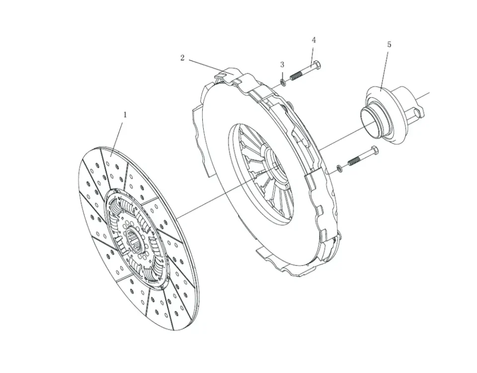 Clutch and fastener logic assembly FAW J7