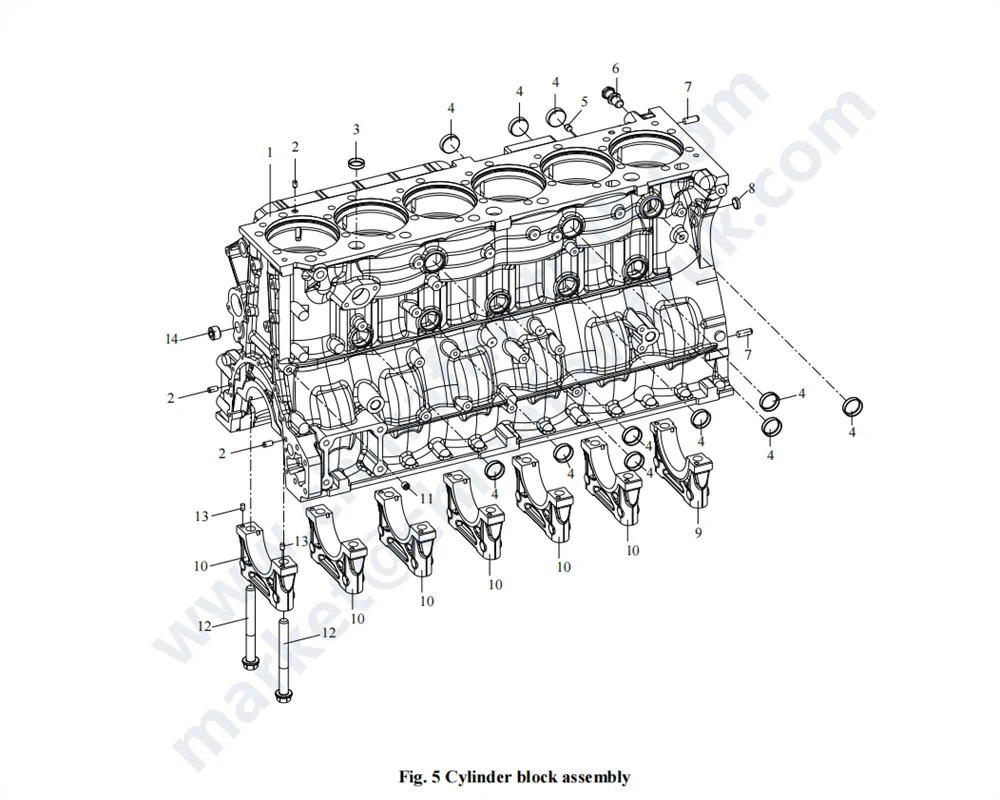 Cylinder Block Assembly FAW truck