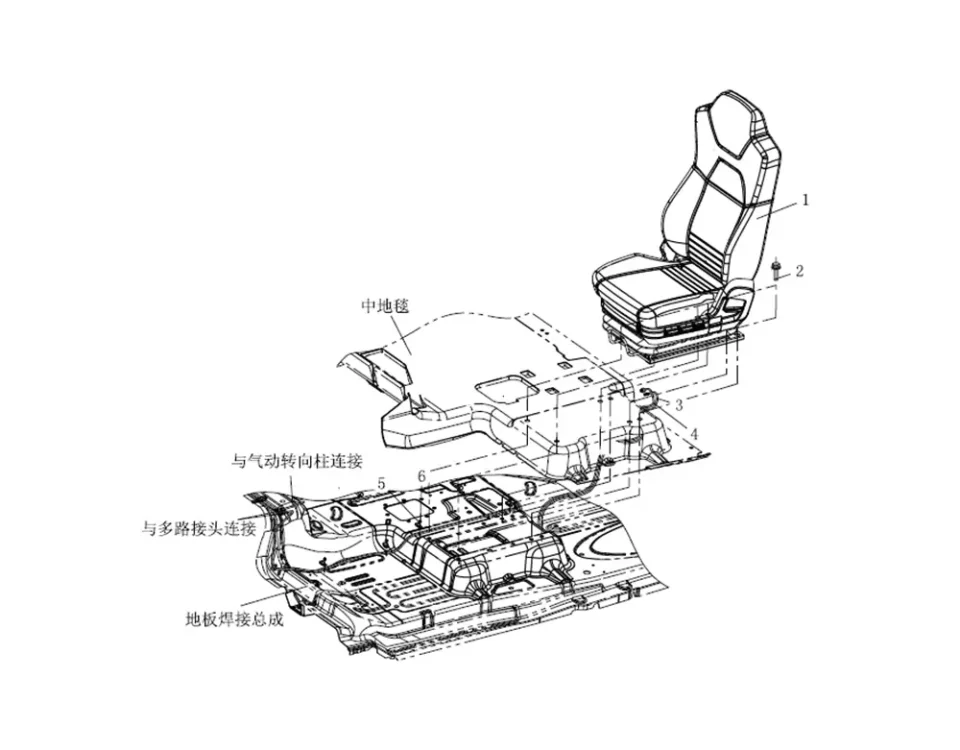 تجميع مقعد السائق FAW J7