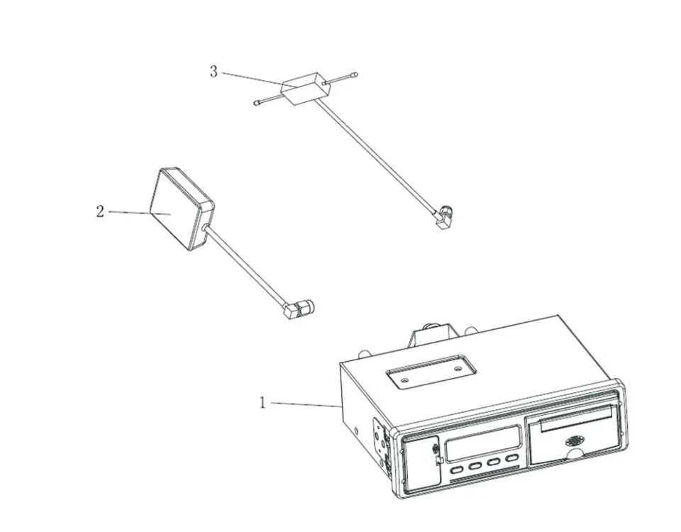 Ensemble logique enregistreur de conduite FAW J7