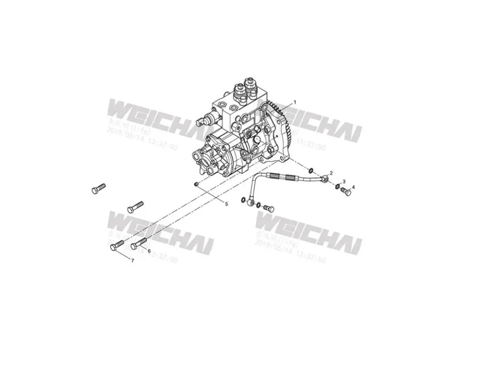 Engine Assembly-High Pressure Pump Group