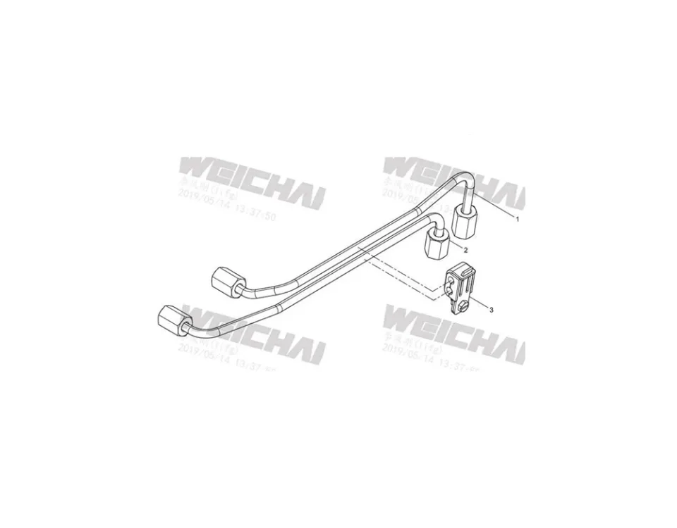 تجميع المحرك- مجموعة أنابيب الوقود عالية الضغط