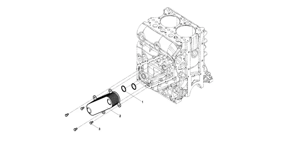 Engine Assembly-Oil Cooler Group
