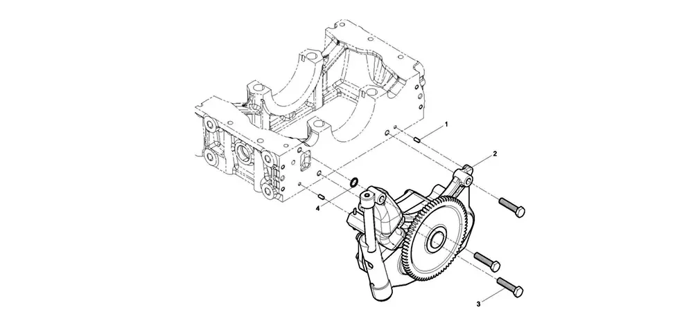 Grupo de bomba de aceite de ensamblaje del motor