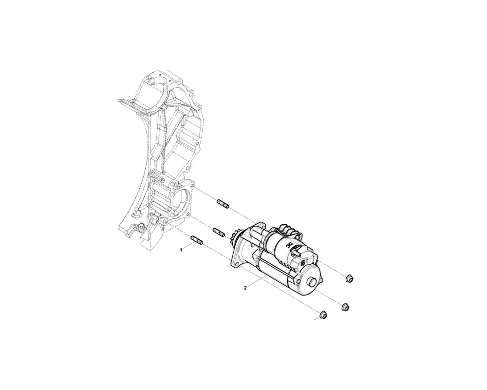 Engine Assembly-Starter Motor Group