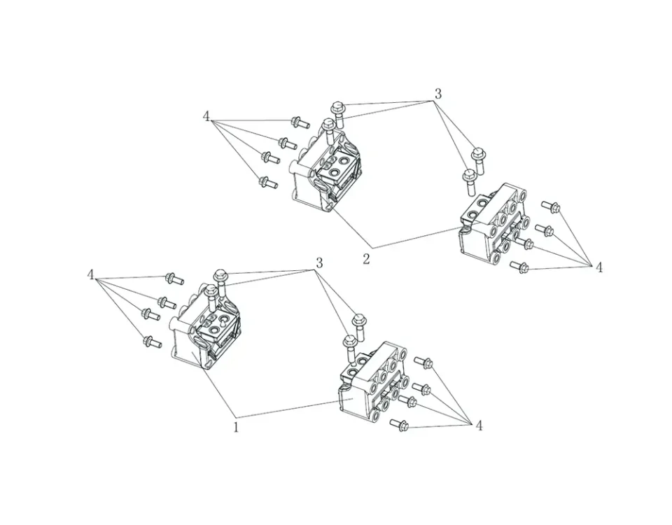 Engine mounting bracket cushion assembly FAW J7