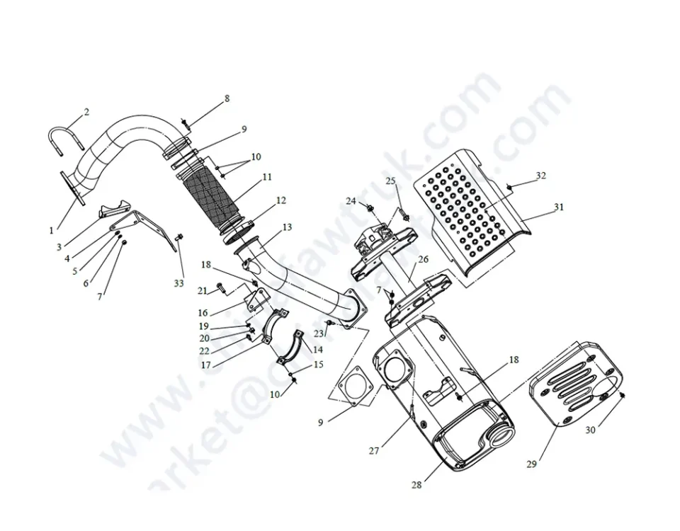 نظام العادم 1086 فاو JH6