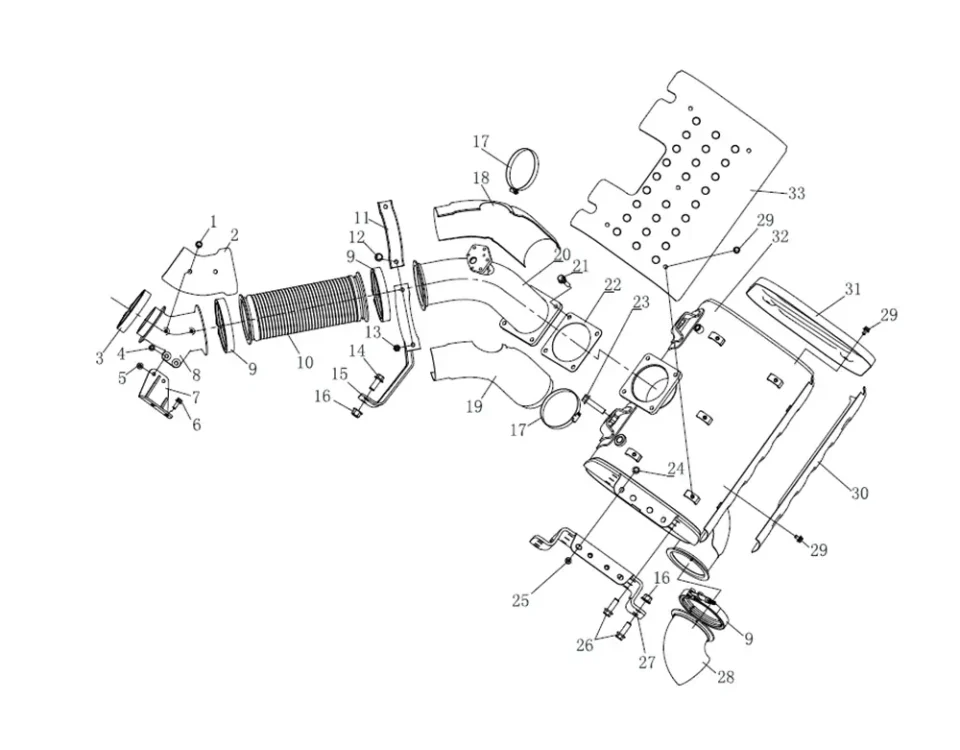 Exhaust system FAW J7