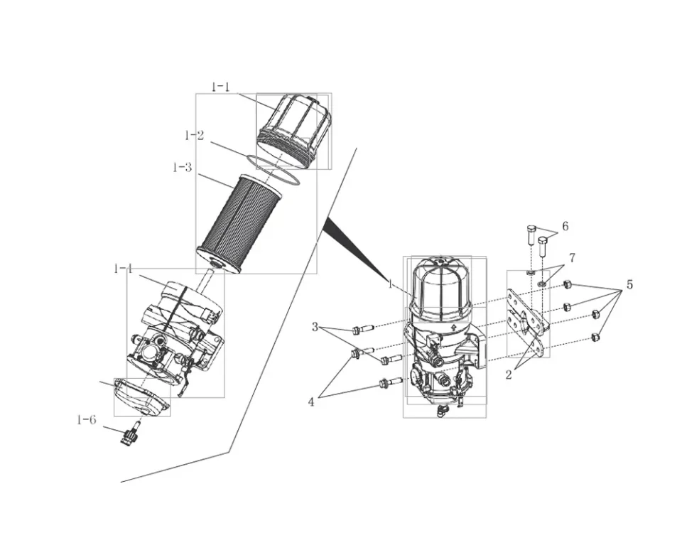 FAW J6 مرشح الوقود الخشن