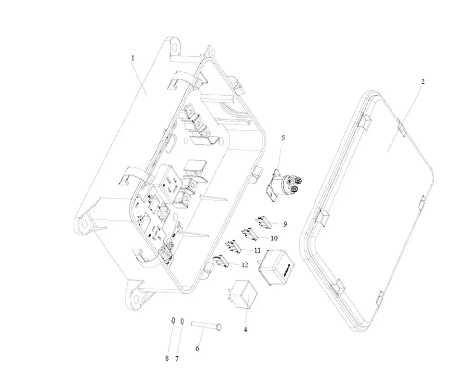 صندوق توزيع FAW J6 مع أجهزة مساعدة