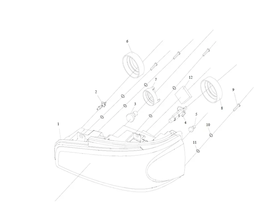 مجموعة الإضاءة الأمامية FAW J6