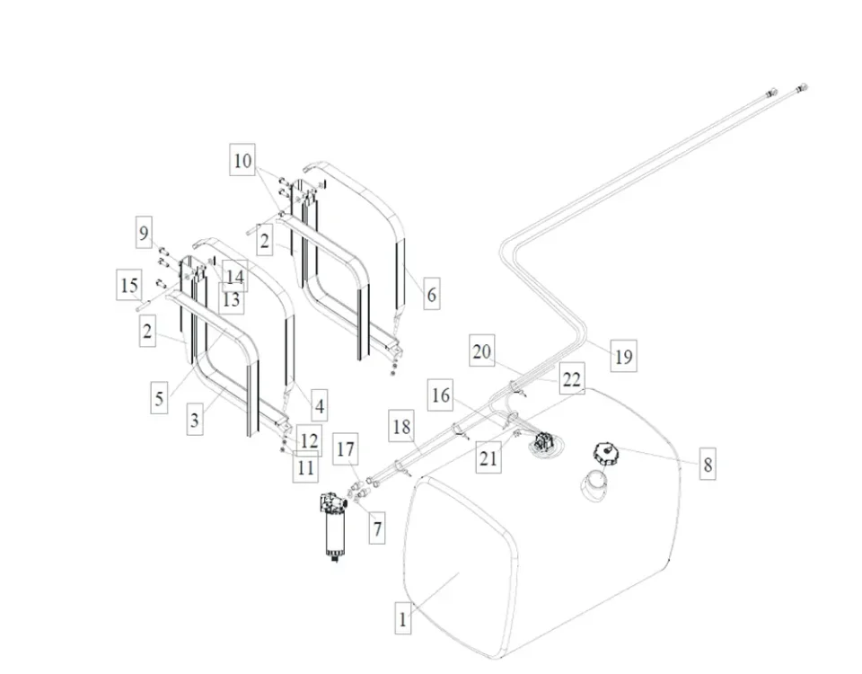 FAW J6 خزان الوقود وخطوط الوقود
