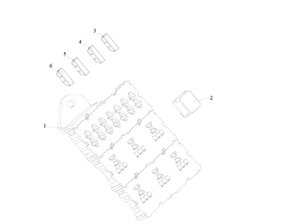 FAW J6 Fuse Box مع التتابع 1