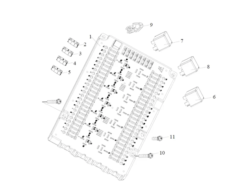 FAW J6 Fuse Box مع التتابع