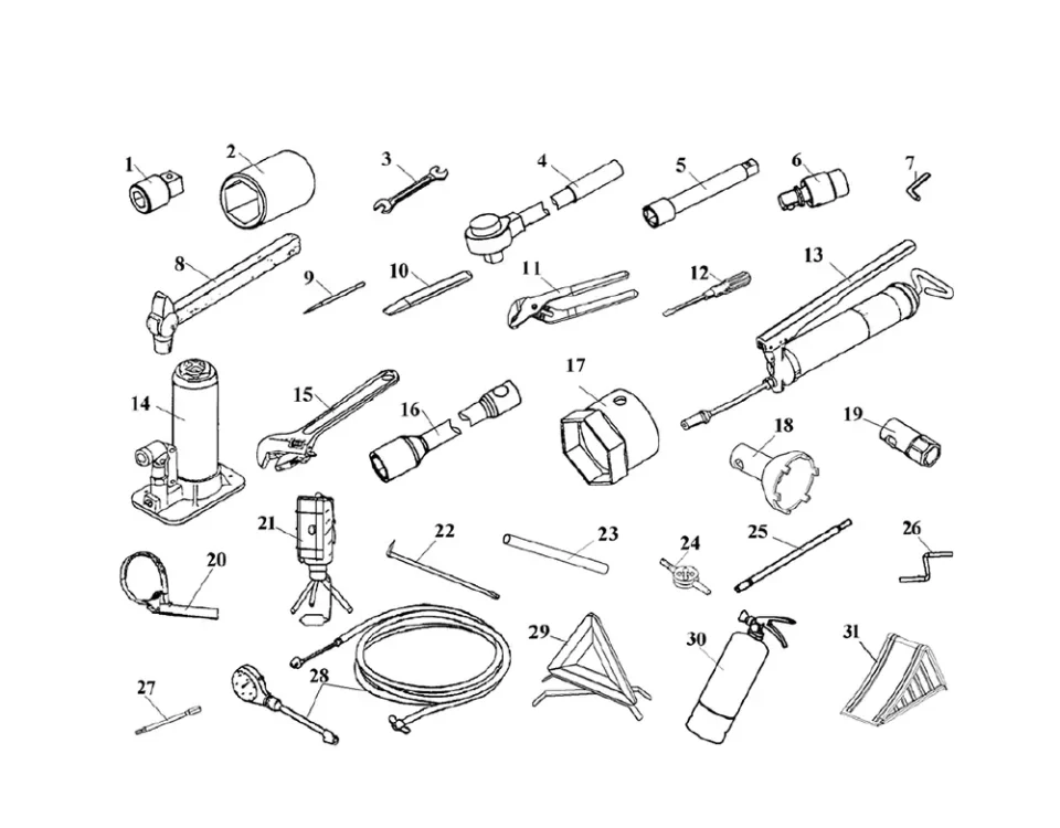 مجموعة أدوات FAW J6 المحمولة