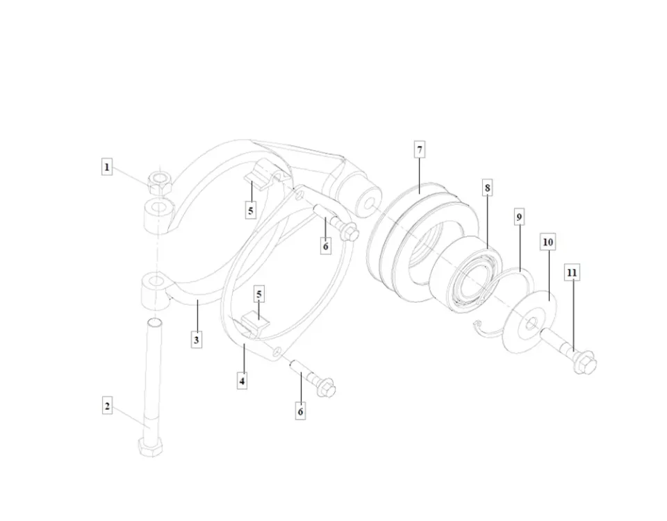FAW J6 Tension pulley