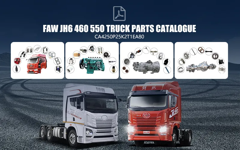 FAW JH6 460 550 CATÁLOGO DE PIEZAS PARA CAMIONES