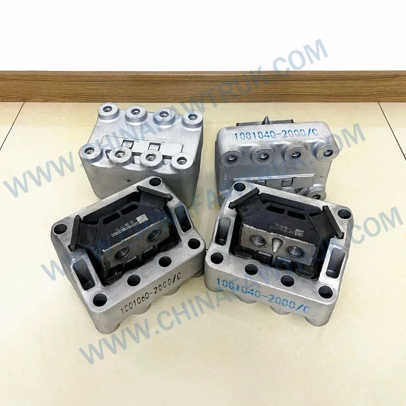 Pièces de camion Faw Jiefang J7 - Support de suspension avant et arrière, coussinet de poignée pour machine 1001040-2000/C 1001060-2000