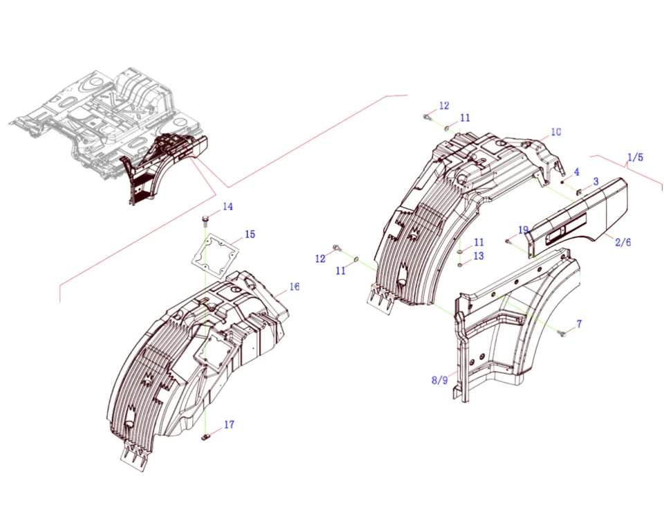 درابزين、واقي الطين العلوي و 2、3 مجموعة منطق الدواسة 1