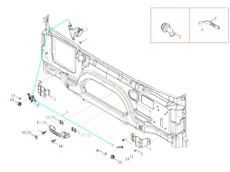 مجموعة إمالة اللوحة الأمامية