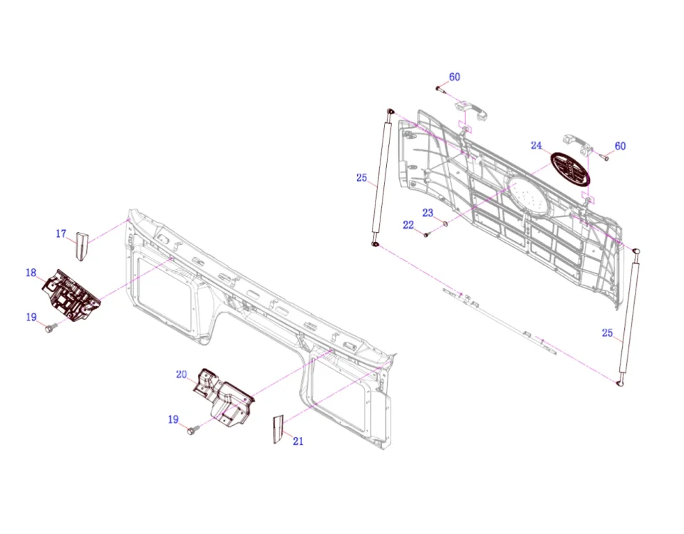 Передняя стена внешняя панель сборка2