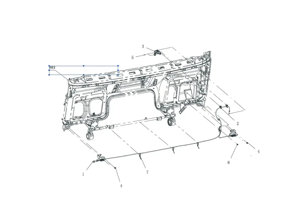 القفل الأمامي وفتح مقبض FAW J7