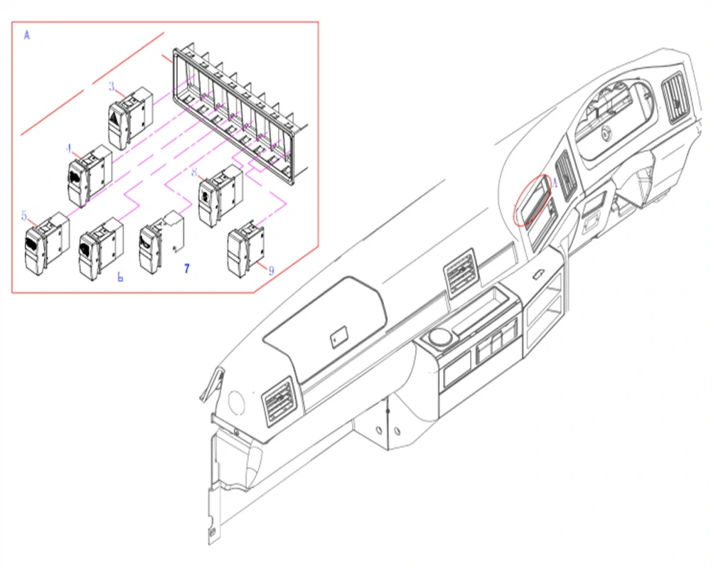 Módulo de estructura de interruptor funcional