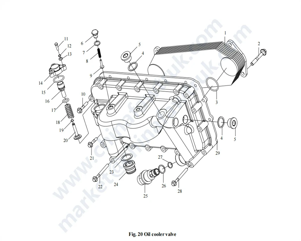 شاحنة صمام تبريد الزيت FAW