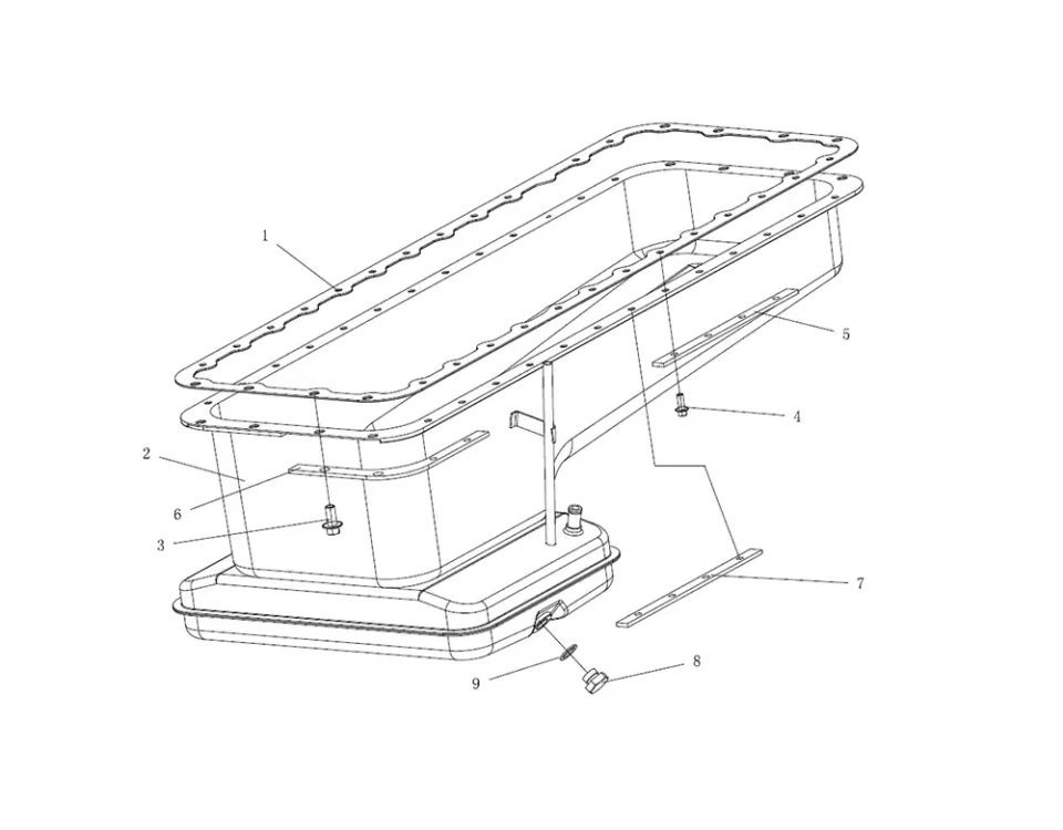 النفط sump faw J7