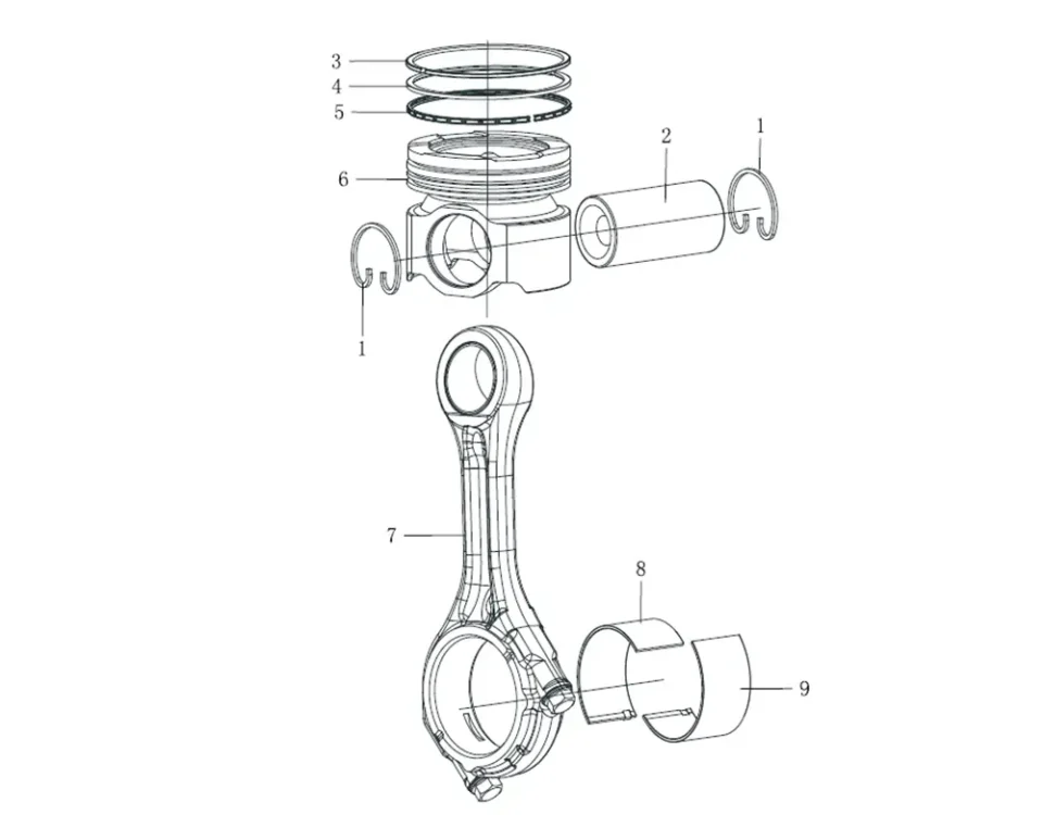 مكبس توصيل ROD ASSEMBLY FAW J7