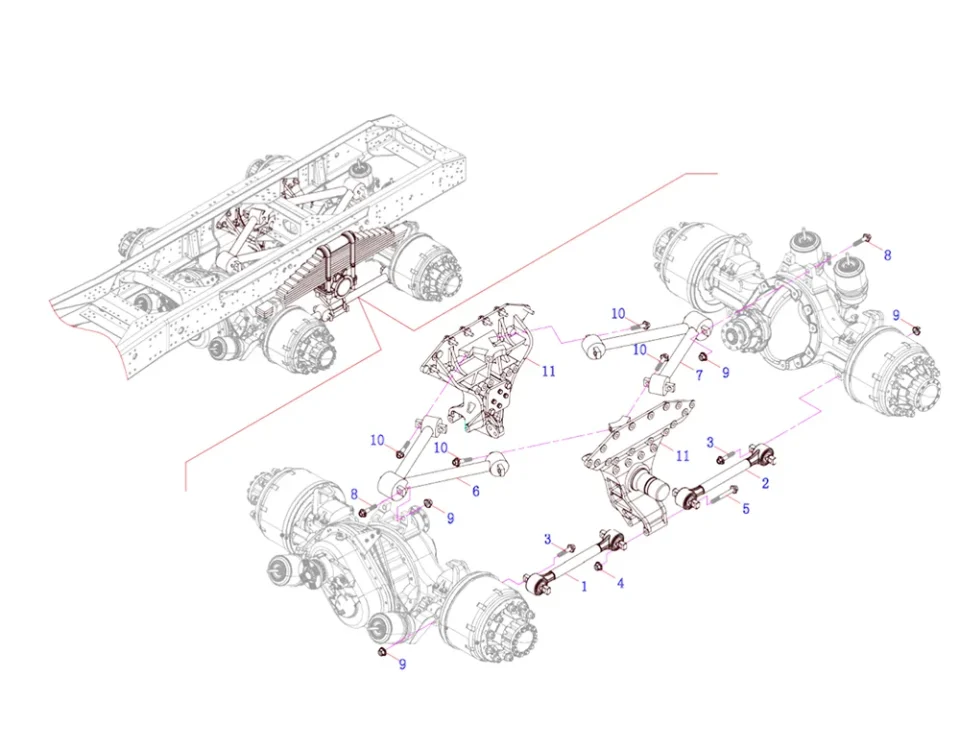 Модуль подвески на заднем балансе-1