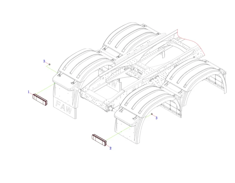 Задняя комбинированная лампа в сборе