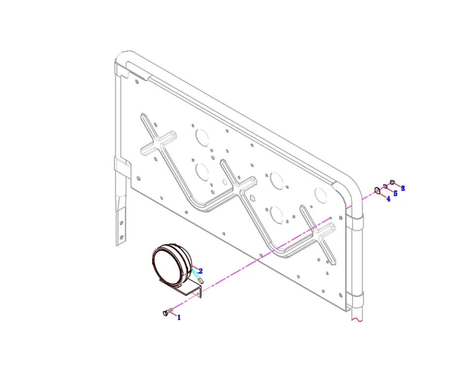 Задняя лампа в сборе