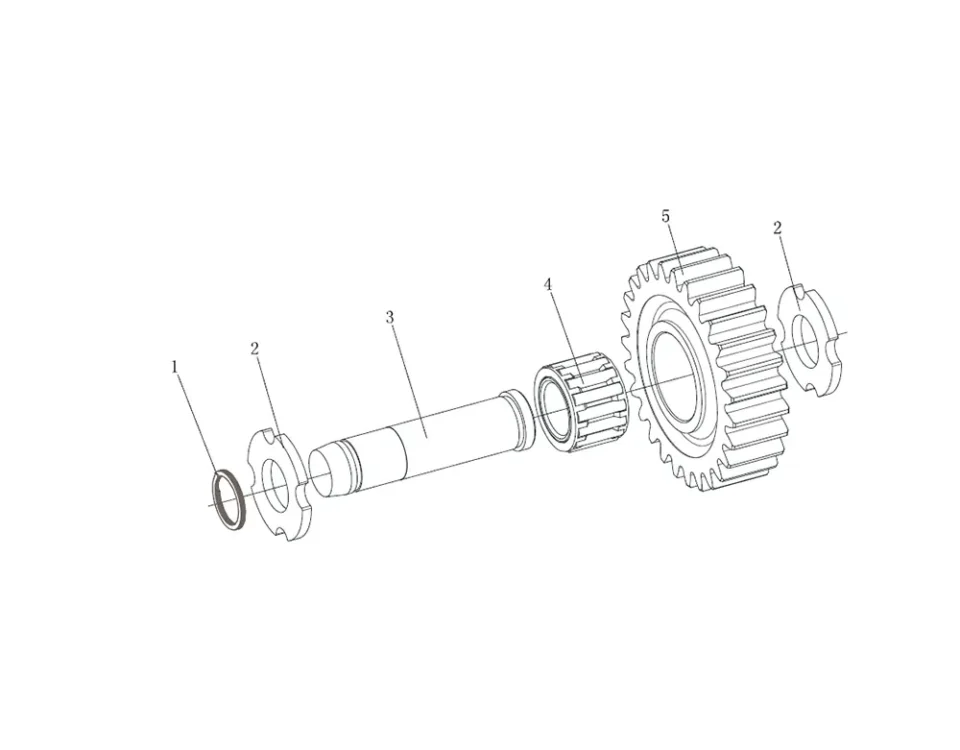 Reverse gear assembly FAW J7