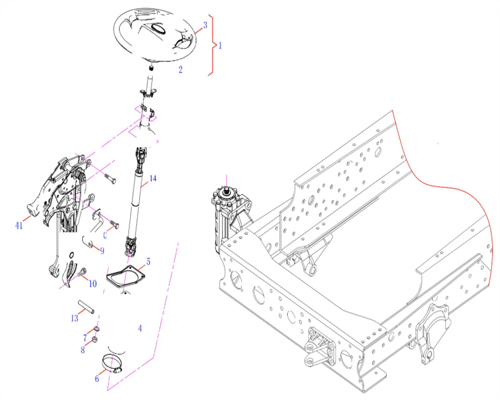 Модуль рулевого управления и трансмиссии (Часть тела)