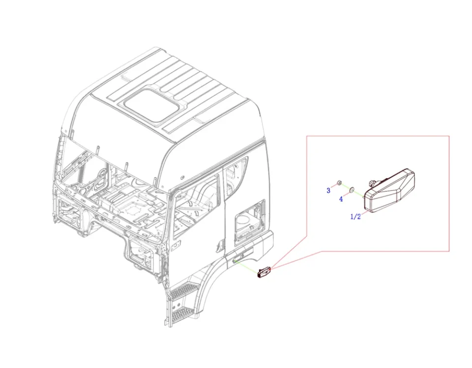 Рулевая лампа в сборе