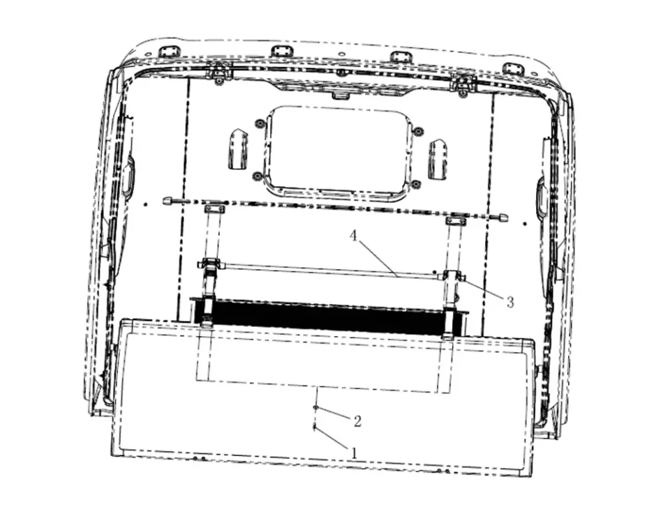 Conjunto de protección de la cubierta superior (ocho) J7