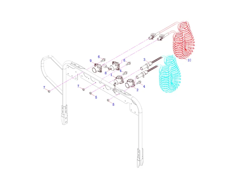 Trailer Power Supply Socket Logic Assembly