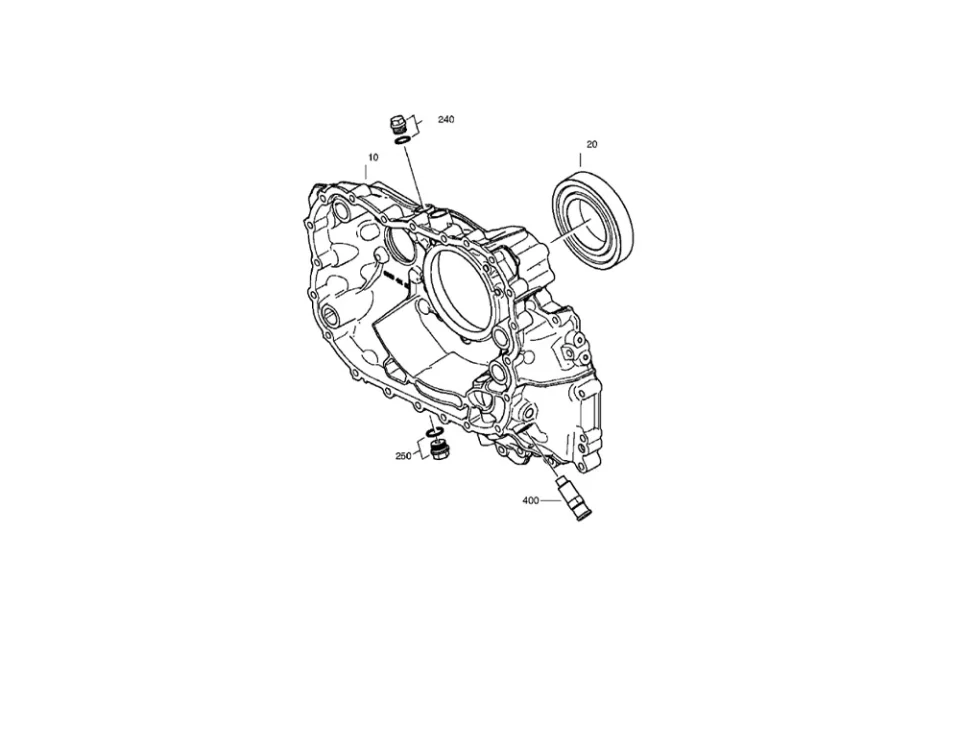انتقال مع PTO مع مجموعة مثبطات- السكن RC