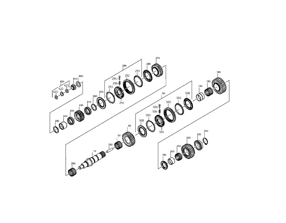 Transmission With Retarder Assembly- MAIN SHAFT