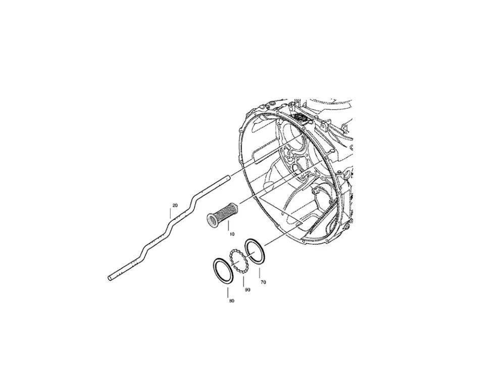 Transmissão com montagem de retardador- Suprimento de óleo