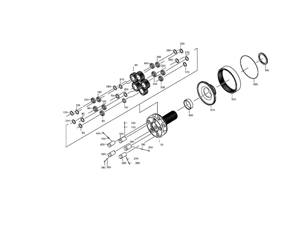 انتقال مع معدات التخطيط للمثبط